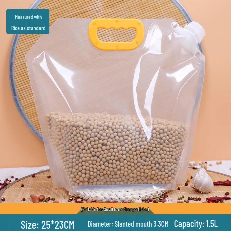 Reusable Food Storage Zipper Bags with Handle