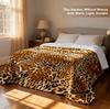 1 Stück Decke Leopardenmuster Kunst Kuhfellmuster Flanelldecke Dünne Decke Weich Warm Decken Festivalgeschenke für ganzjährige Nutzung