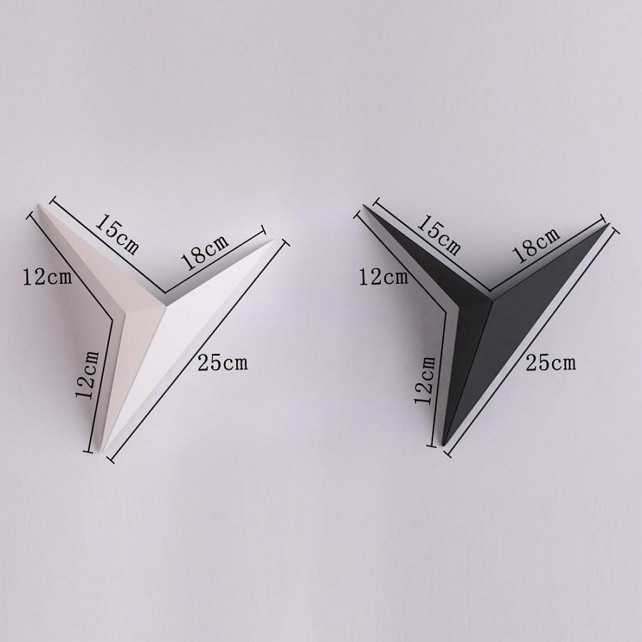 Indoor Wall Lamps Nordic Style Modern Triangle Shape LED Wall Lamps Living Room Lights 3W AC85-265V Simple Lighting
