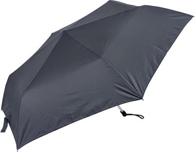 Rose Sangyo Long Mini Folding Solid Flat 82600501 Men's Umbrella, 60cm, Umbrella, Color, Black,