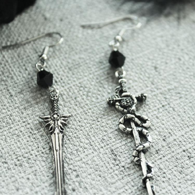 Asymmetrical Sword Earrings Vintage Sword Earrings for Women Girls Jewelry Gift