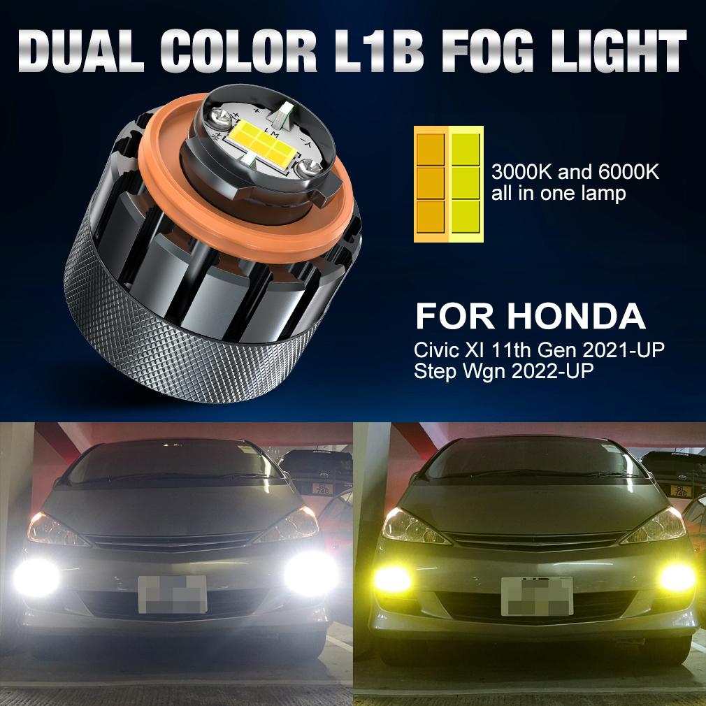 2 ks/veľa Dvojfarebná L1B A32A LED hmlové svetlo pre Toyota Cross Corolla C-HR Hilux Harrier Yairs Neskorý Prius Roomy RAV4 HONDA 6000K Biela 3000K Žltá