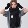 Palette Knit Scarf (black)