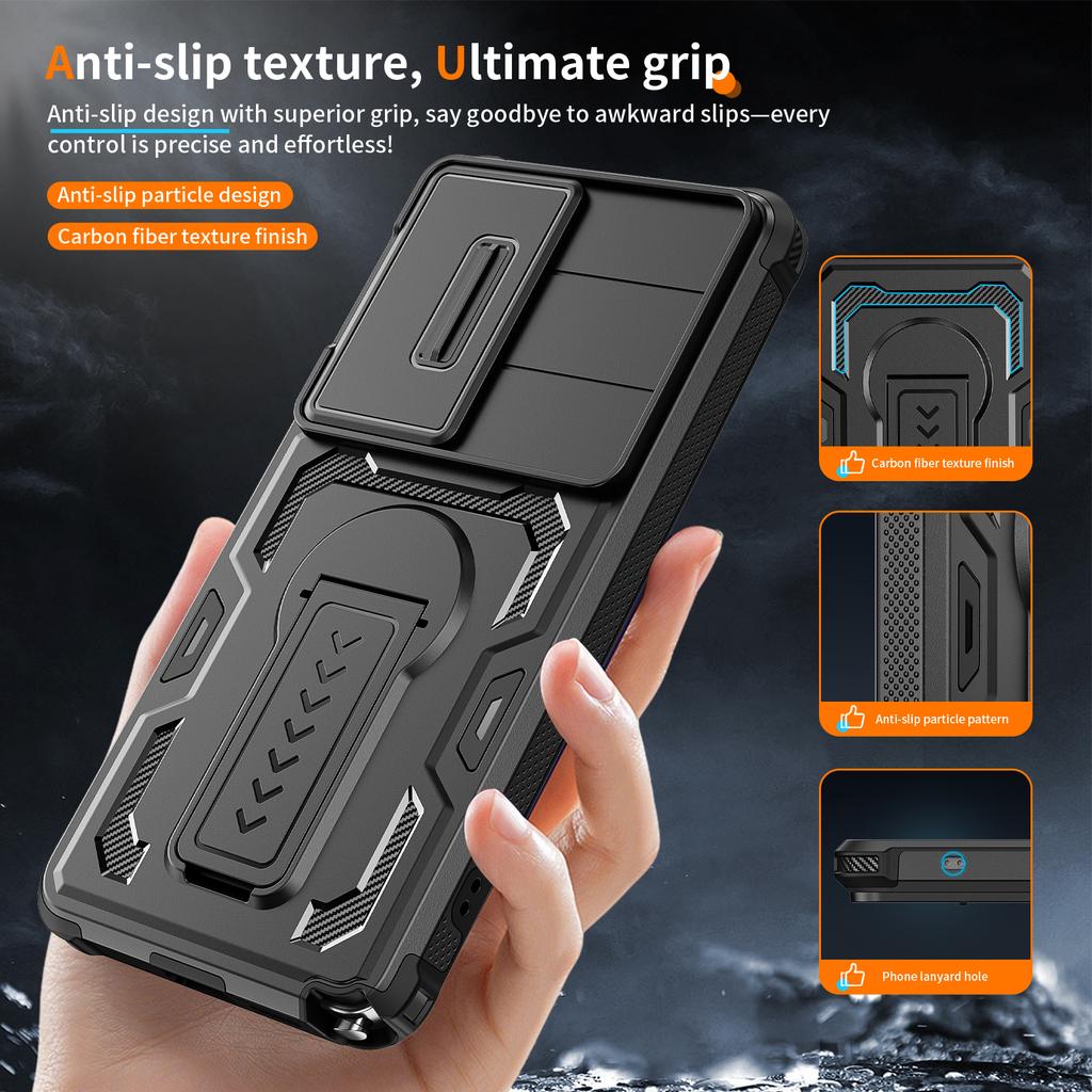 Armor Slide Kameraobjektiv Handyhülle für Samsung Galaxy S26 Ultra S25 S24 S 26 A17 5G A16 A26 A36 A56 Abdeckung Zubehör