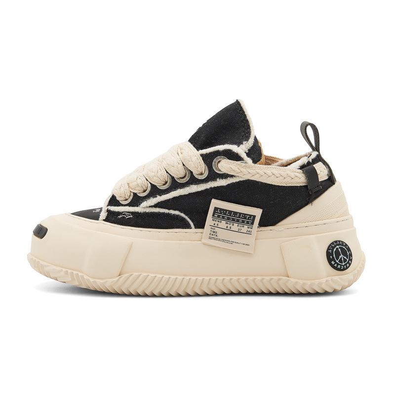 Zhao Lusi Inspired Canvas Platform Shoes - Unisex Casual Sneakers with Thick Sole 38
