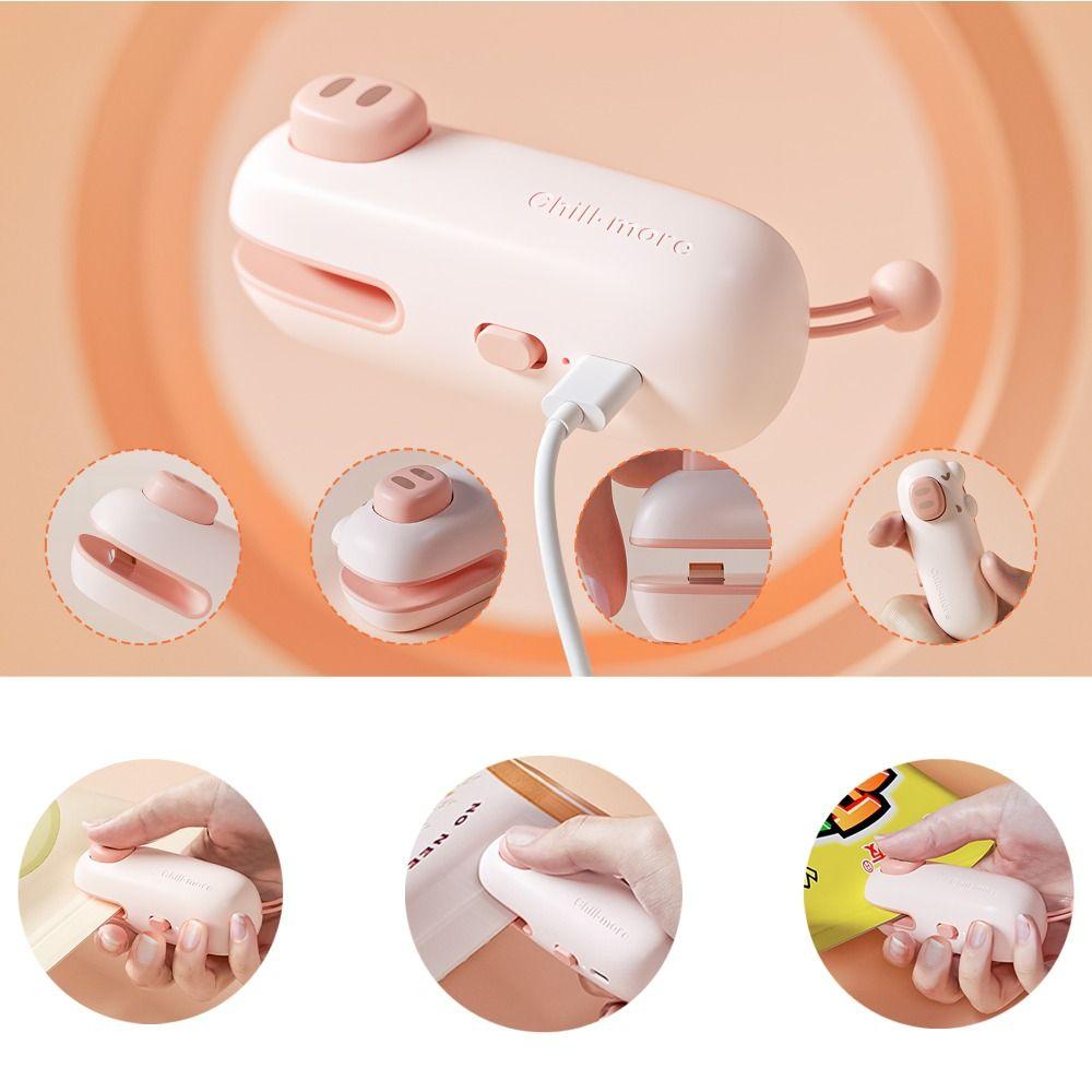 Cartoon-Themed Design Heat Seal Machine One-Pull Operation Sealing Machine  Food Preservation