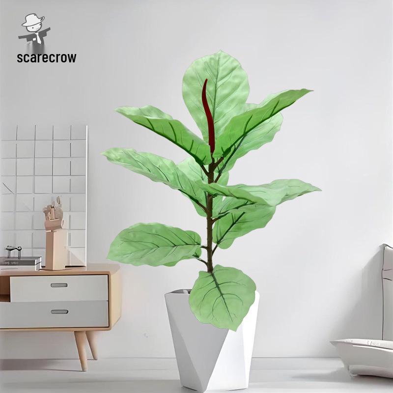 Artificial Green Plant Bonsai: Black Swan Fake Potted Tree for Indoor Decoration