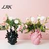 Resin Flower Vase Heart Shaped Vases, Vase, Creative Holder, Modern Art Decorative Style for Home Wedding Valentine Gift Desktop Living Room