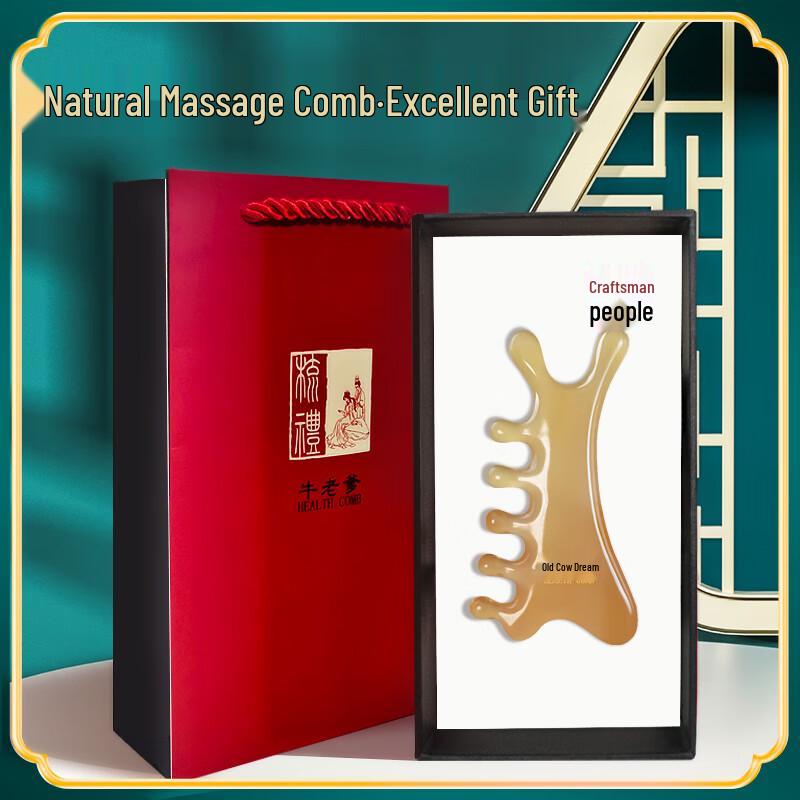 Ox-Dad 4-in-1 Natural Meridian Scalp Massage Comb