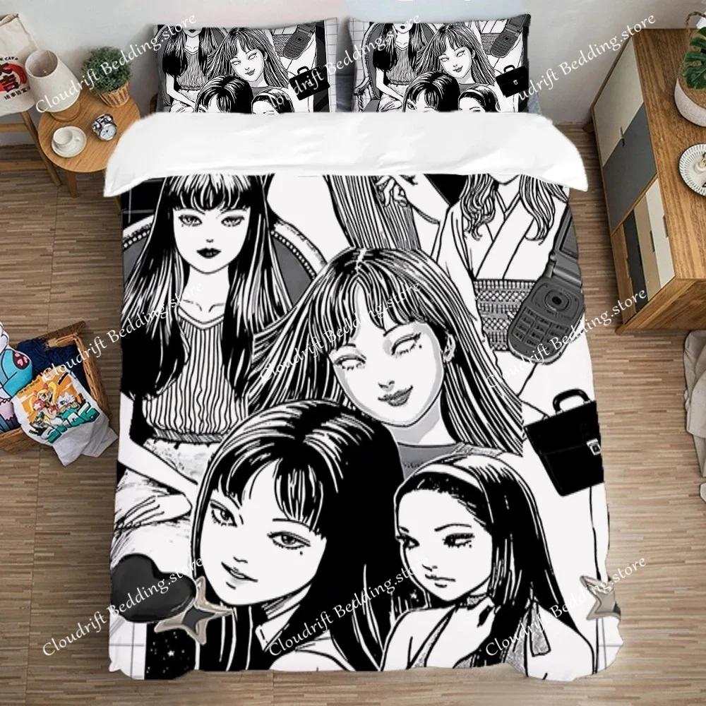 Duvet Covers Bedding Set Double Size Tomie Bed Linen Sets Fashion Quilt Cover Set Pillowcase Art Comforter Queen Home Textile026