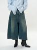 Louvre Spring Retro Tomboy Wide-Leg Jeans - Women's Trendy Loose Cropped Pants