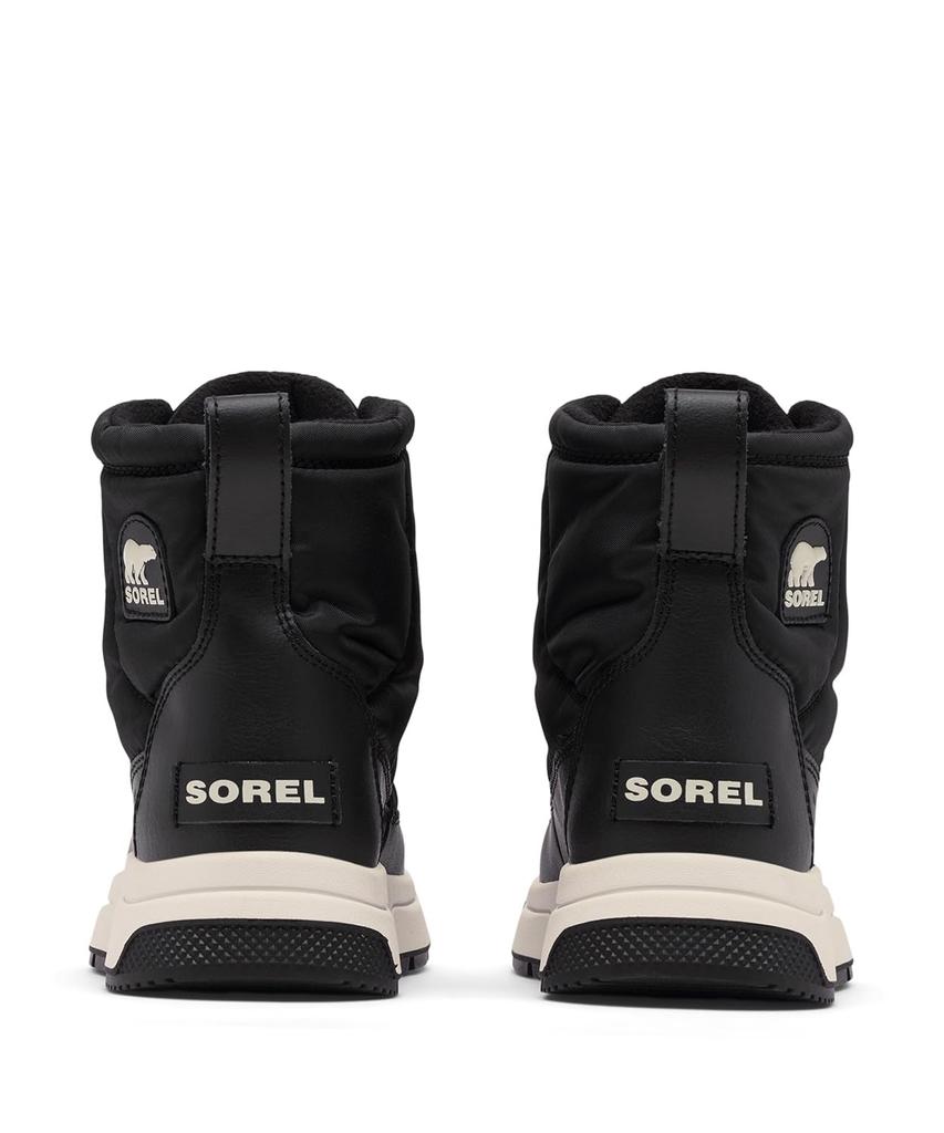 Sorel Whitney 3 Mid Waterproof Size Sea Salt Kids' Boots, 23.0cm, Black,