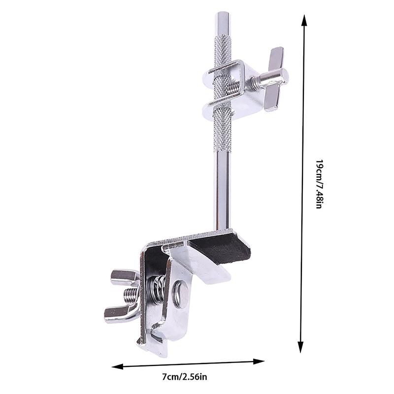 1Pc Drum Cowbell Holder Clamp Percussion Musical Instrument Support Clip Portable Professional Hardware Repairing Parts