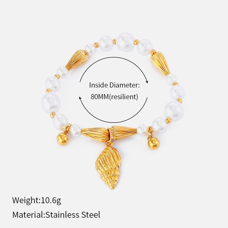 

Pearl Necklace For Women, Luxury Non-fading Golden Minimalist Design Clavicle Chain Jewelry 3
