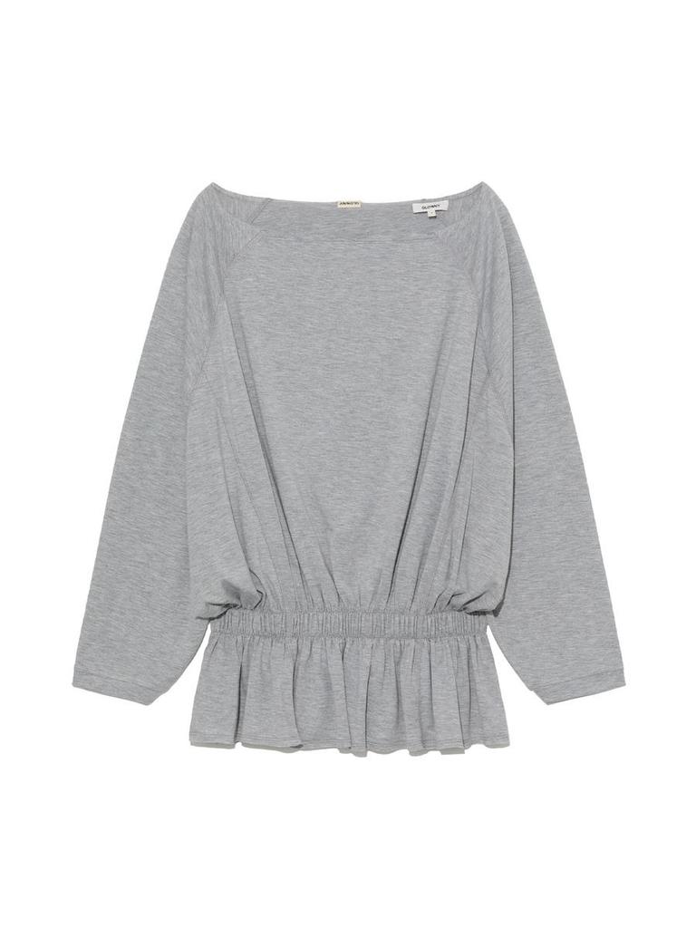 GLOWNY Sway Shirring Long Sleeve (Gray)