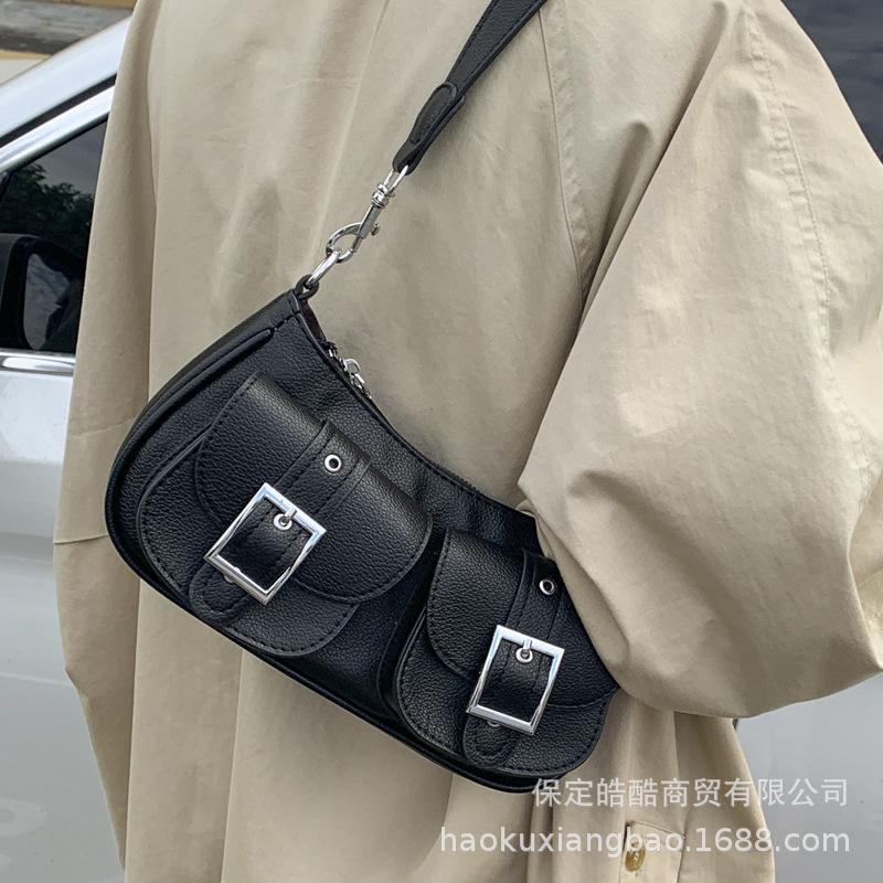 Premium Texture Underarm Bag 2025 Women's Retro Commuter Niche Design Korean Version Ins Shoulder Bag Messenger Bag