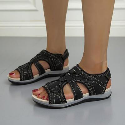 Women Sandals Hollow Out Summer Comfortable Sport Sandals Open Toe Non-Slip Cut Out Soft Female Sandalias De Mujer Plus Size 44