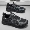 Mens Running Shoes 2026 New Fashion Splicing Breathe Mesh Anti Slip Wear-resistant Flat Lace-up Casual Sneakers for Men