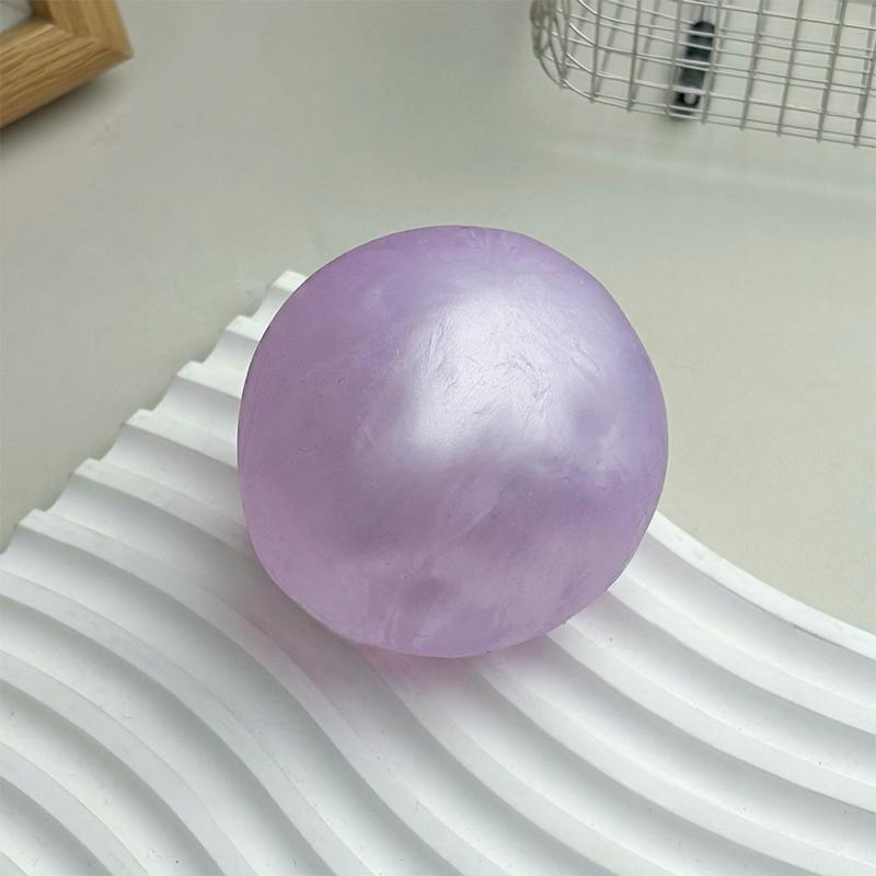Peral Squishy Stress Ball 6cm Vaseline Coconut Oil Squeeze Toy No Rebound Moldable Stress Relief Fidget Toy Gifts for Adult