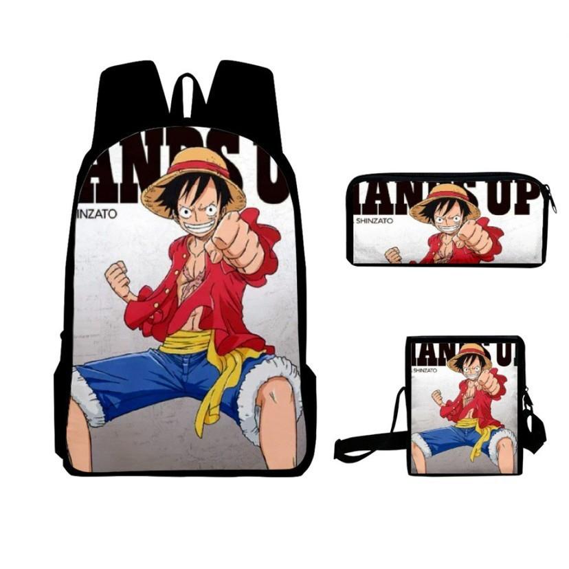 One Piece Backpack Set For Kids With Breathable Oxford Fabric And Cartoon Character Design For School Use