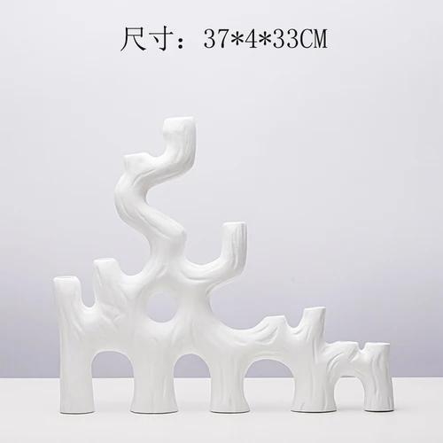 

Nordic Wood Candle Holders Chandelier Simple Vase Candle Holders Geometric Elegant Table Wedding Centerpiece Modern Home Decor белый