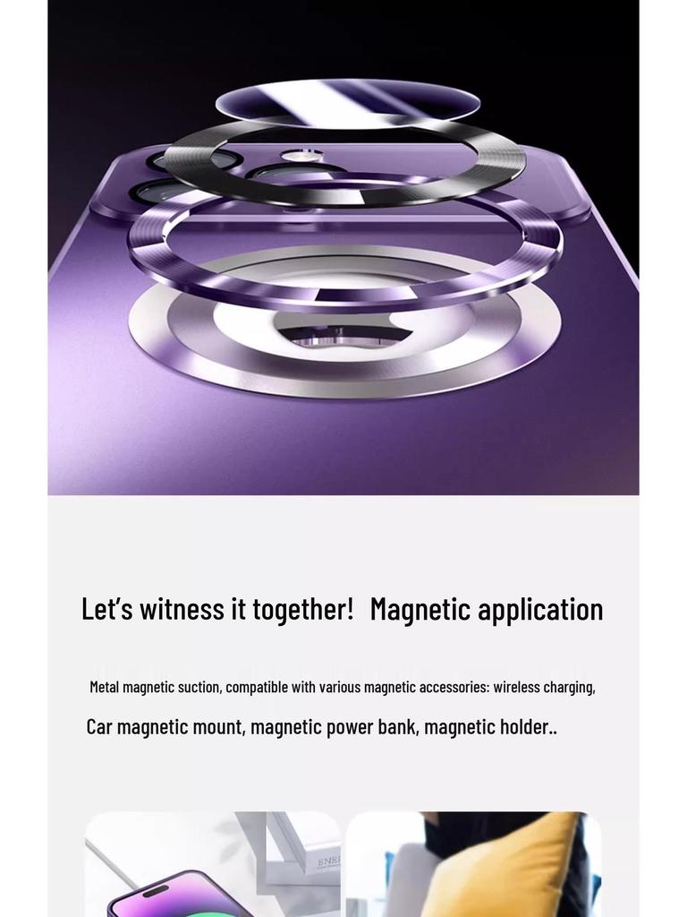 IPhone 16 Pro Max Mattglas Magnetische Schutzhülle, Anti-Fingerabdruck, Auslaufsicher