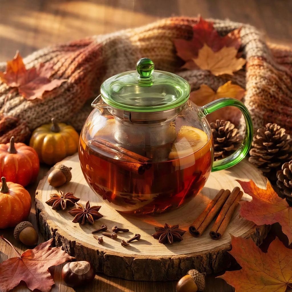 GLASS JUG 1.2L TRANSPARENT TEA COFFEE FILTER