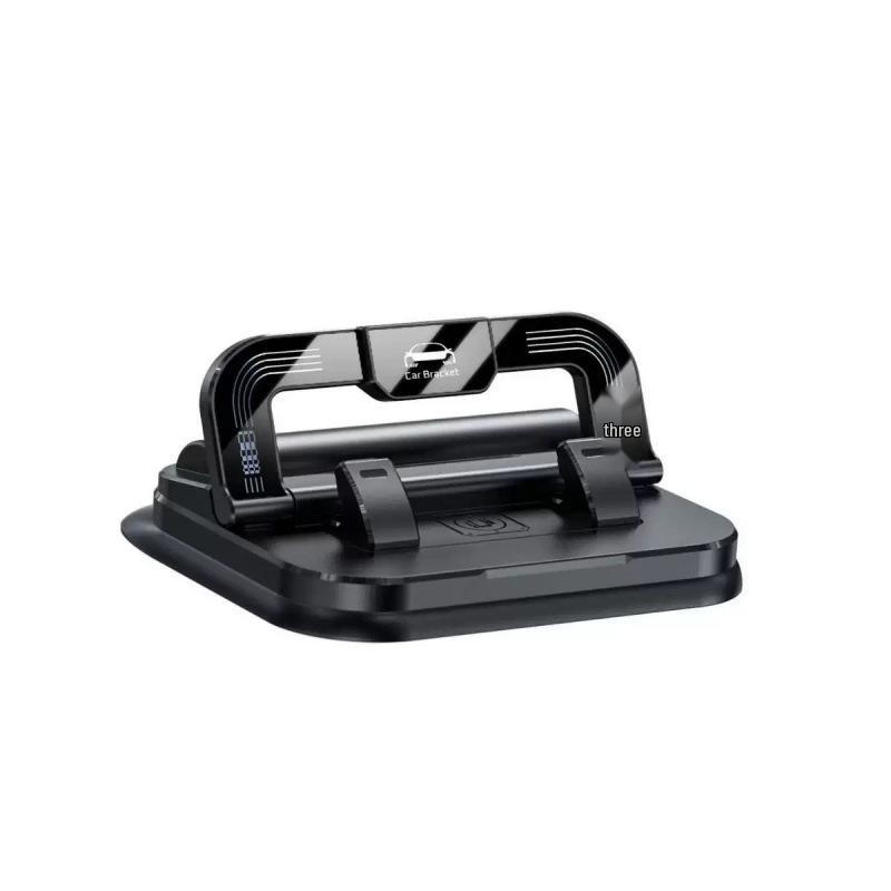 Universal 2-in-1 Car Phone Holder & Number Plate with Anti-Shake Dashboard Mount