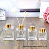Transparent Glass Aroma Diffuser Bottle with Rattan Sticks - Available in 50ml, 100ml, 150ml, 200ml for Essential Oils