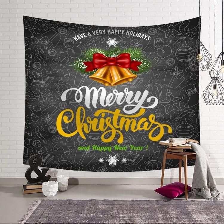 Christmas Cartoon Snowman Tapestry Living Room Sofa Home Decoration Christmas Gift