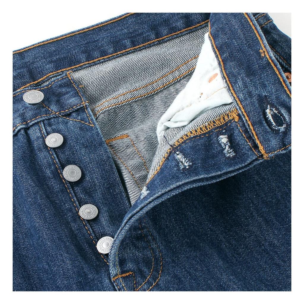 Denim Pants 501 Washed Medium Stone Wash 33x32 Levi's Men's