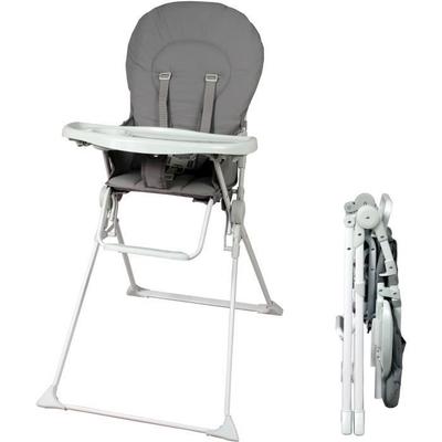 BAMBISOL Fixed High Chair with Depth-adjustable Tablet Gray