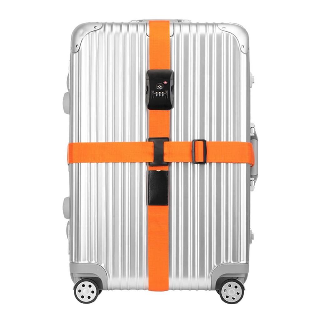 TAS Lock Suitcase Carry Case Belt Adjustable Dial Lock Band Travel Convenience Item Luggage Securing Belt Prevents Luggage from Business Prevents