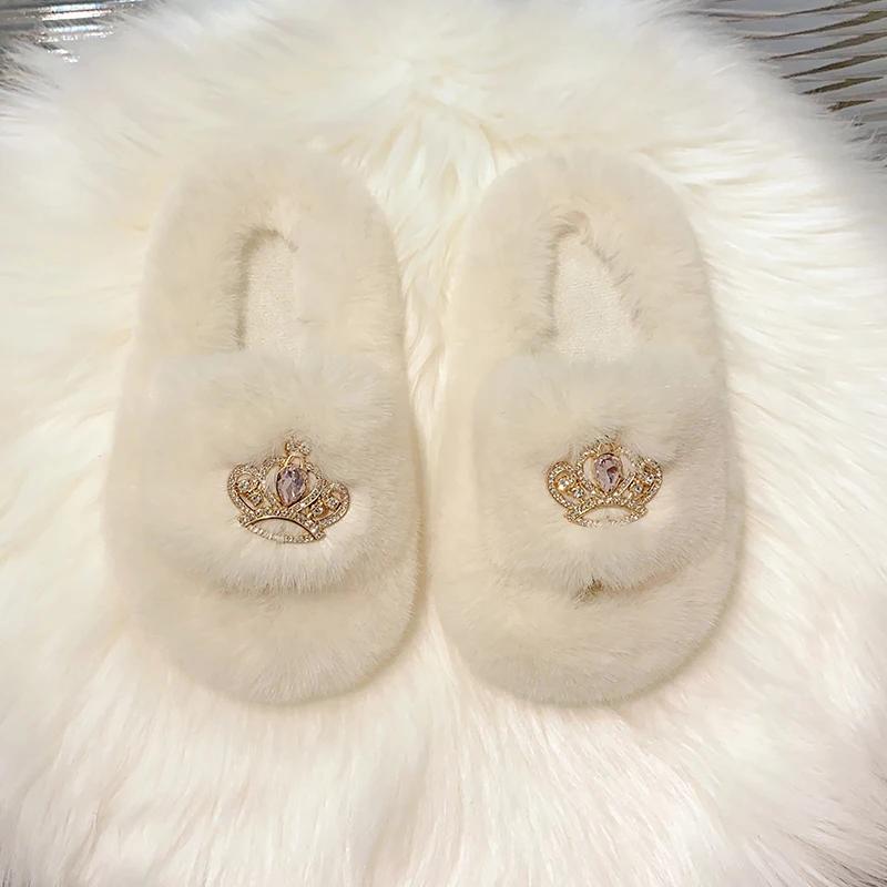 2024 new  children plush slippers home indoor warm thickened non-slip baby cute slippers kids shoes  toddler girl shoes