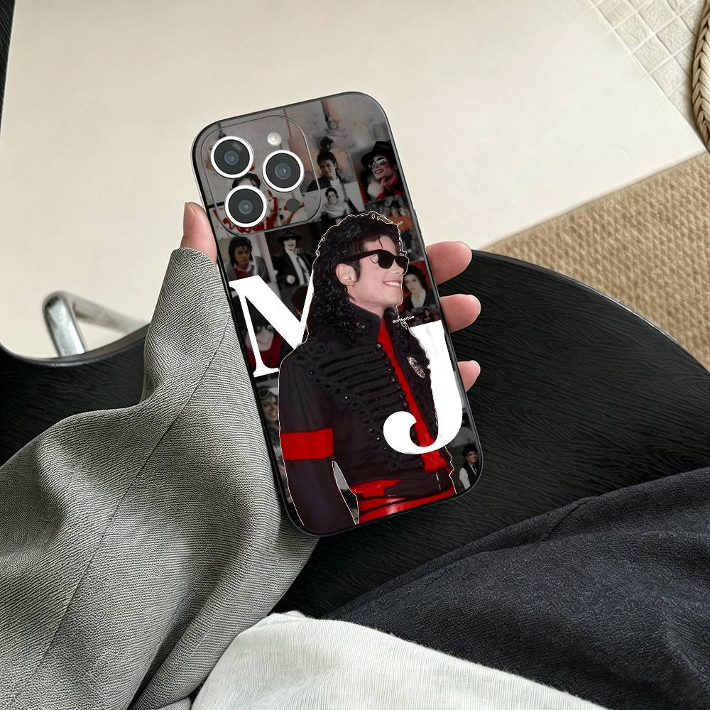 M-Michael Jackson  Phone Case For iPhone 17, 16,15,14,13,12,11 Plus,Pro Max, Others Soft Black Cover