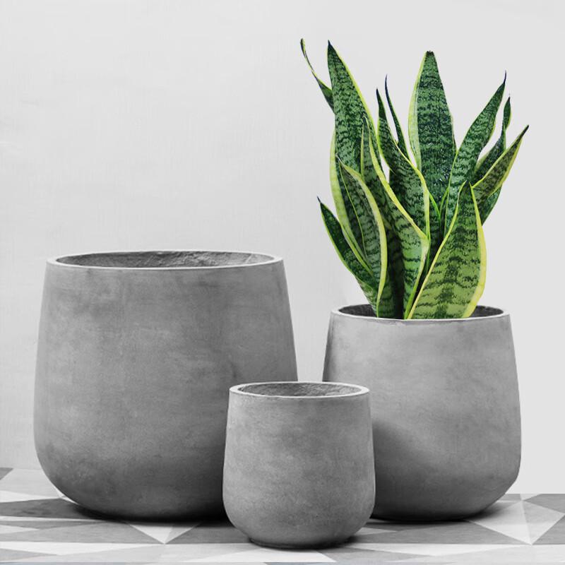 Lieve Round Cement Planter