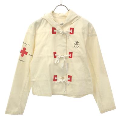 Castelbajac Sport Unused Made In Japan Cotton Jacket F White Tagged Food Women Used