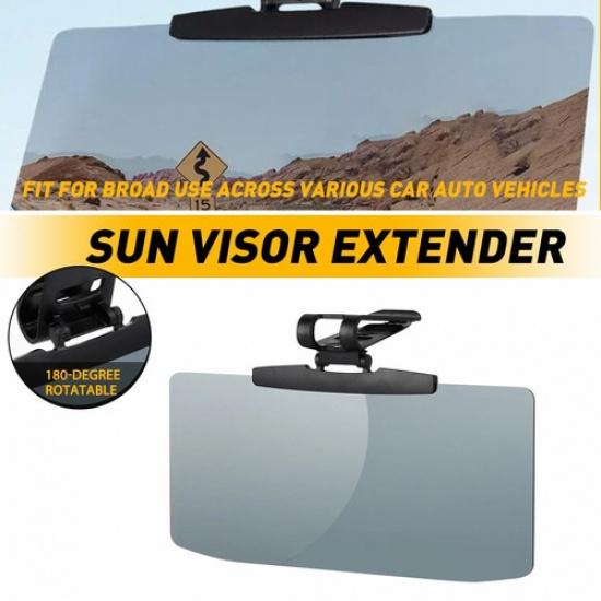 Gray Car Anti Glare Sun Visor Universal Day HD Tac Visor Shade Extender EOOH