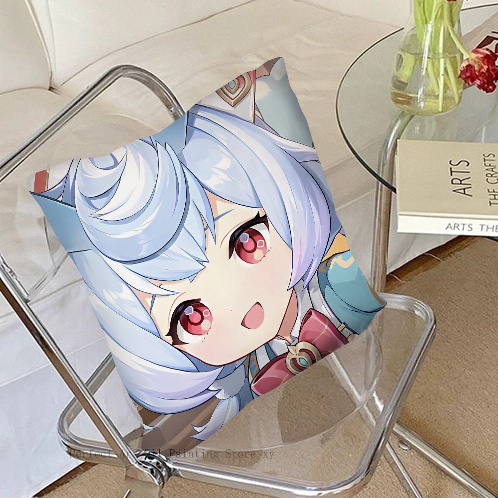 1pc Cartoon Anime Game Genshin Impact Sigewinne Pillow Case Fashion Square Pillowcase Bedroom Sofa Room Ins Decoration Leisure