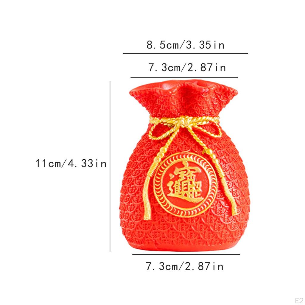 , Symbol of Prosperity, Flower Container, Decorative Object, Wealth Figurine for Celebration