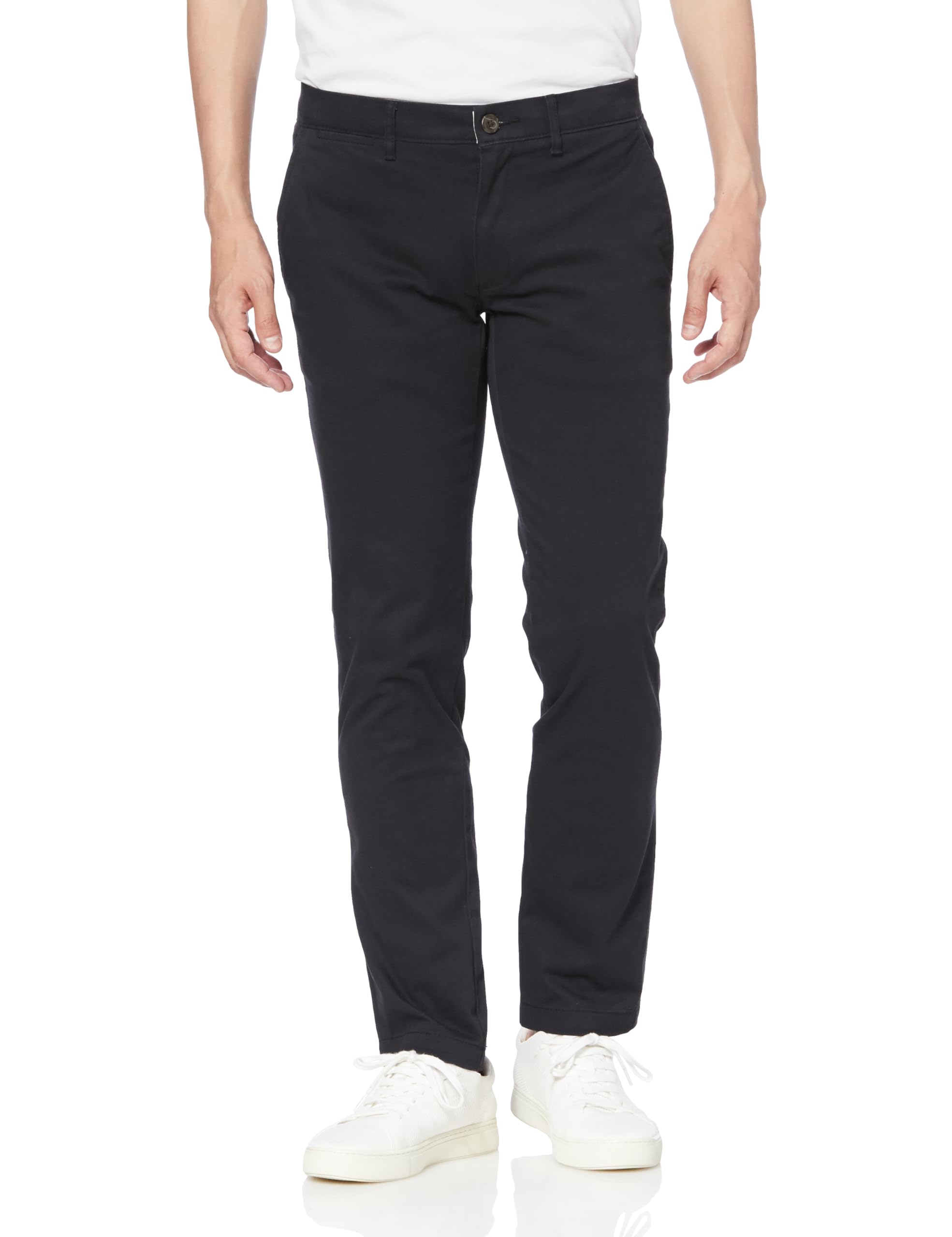 

Amazon Essentials Washed Comfort Skinny Fit Stretch Chinos (formerly Goodthreads), Men s Black, Size W29 / L32