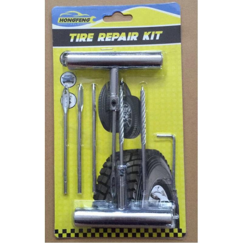 2/7/10/11-teiliges Autoreifen-Reparaturwerkzeug, Reifenreparaturset, Beschlagwerkzeug-Set, Auto-/Fahrrad-Schlauchlosreifen, Reifenpannenstopfen, Garagenwerkzeuge mit Aufbewahrungstasche