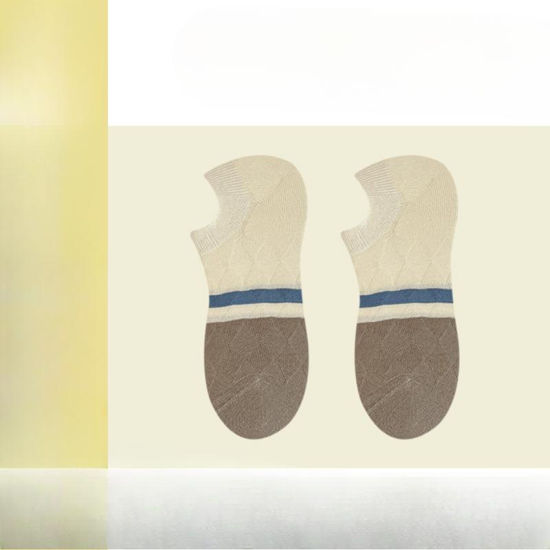 

Socks, Boat Socks, Men s Summer Thin Pure Cotton Anti-odor, Sweat-absorbing Short Socks, Anti-slip, Non-removable and Shallow Mouth Invisible 1 pair