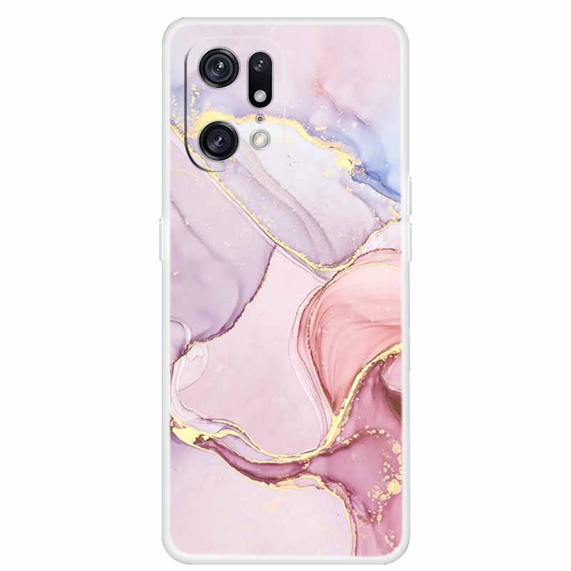For OPPO Find X5 5G Cases X5 Pro Clear Marble Soft TPU Silicone Cases For Oppo Find X5 Pro Cover 6.7'' Transparent Fundas FindX5