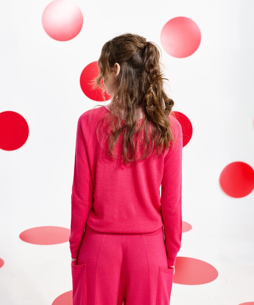Seunoya 26Ss Wool Wholegarment Two-Way Color Pop Pullover