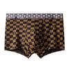 Herren Eis-Seide Bedruckte Unterwäsche Herren Flache Eckhose Atmungsaktiv Sommer Dünn Vier Ecken Herren Shorts