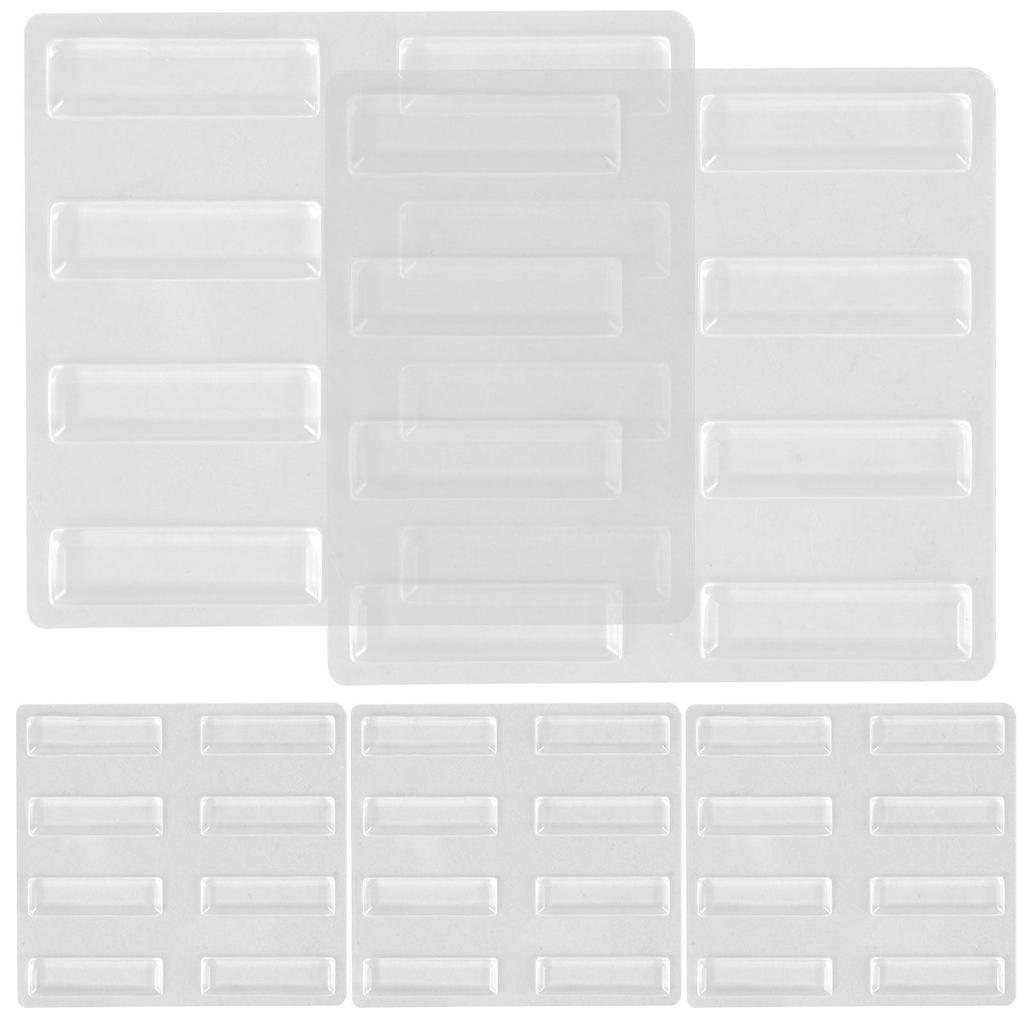Cabinet Door Bumper Strip Clear Silicone Anti-Slip Self Adhesive Protection for Furniture Desk Wall Edges Cabinet Bumpers Clear