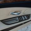 For BMW E60 Car Window Lift Trim Switch Sticker Carbon Fiber Decals Trim 2004 2005 2006 2007 2008 2009 2010 Accessories