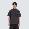 Route Stand-Neck Short-Sleeve Anorak Charcoal (S25MMRAN64)