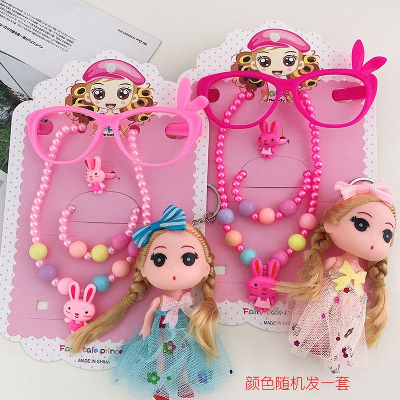 Children's Jewelry, Baby Cartoon Cute Fruit Pendant Bracelet Set, Birthday Gift Box